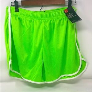 Under Armour Neon Green Athletic Shorts Size Large Brand New W/Tags